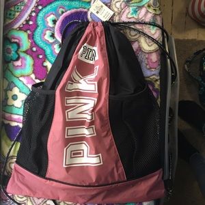 Pink Victoria's secret drawstring backpack