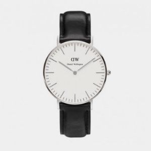 Daniel Wellington watch - black leather strap
