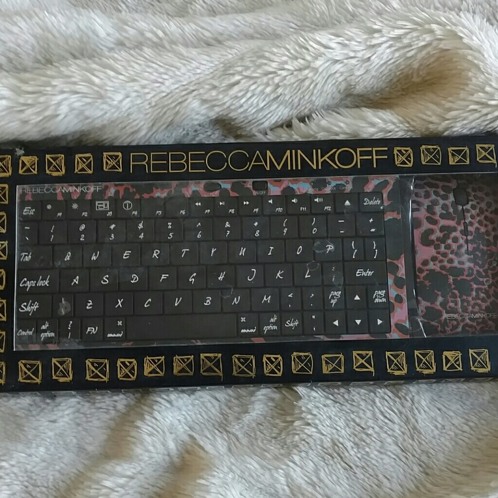 New in box Rebecca Minkoff USB keyboard and mouse.
