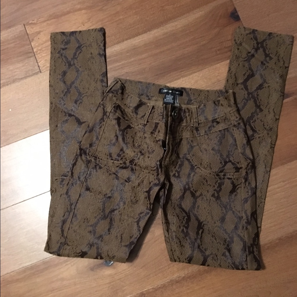 Snakeskin pants