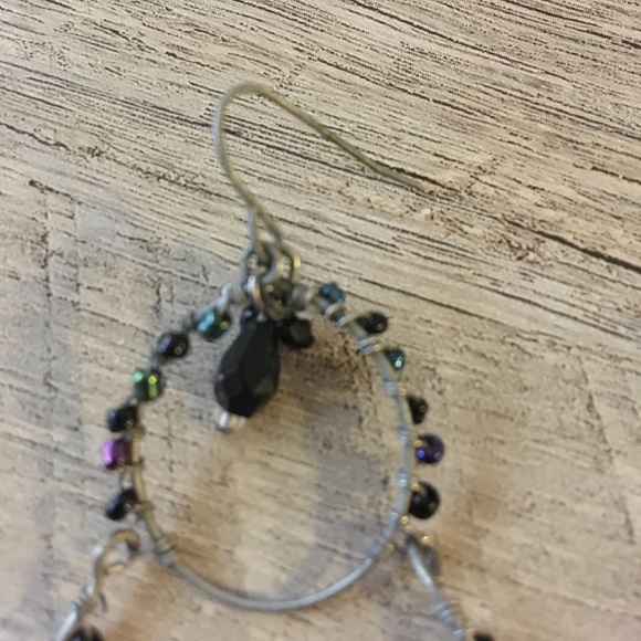 Beaded Statement Earrings - Picture 2 of 3