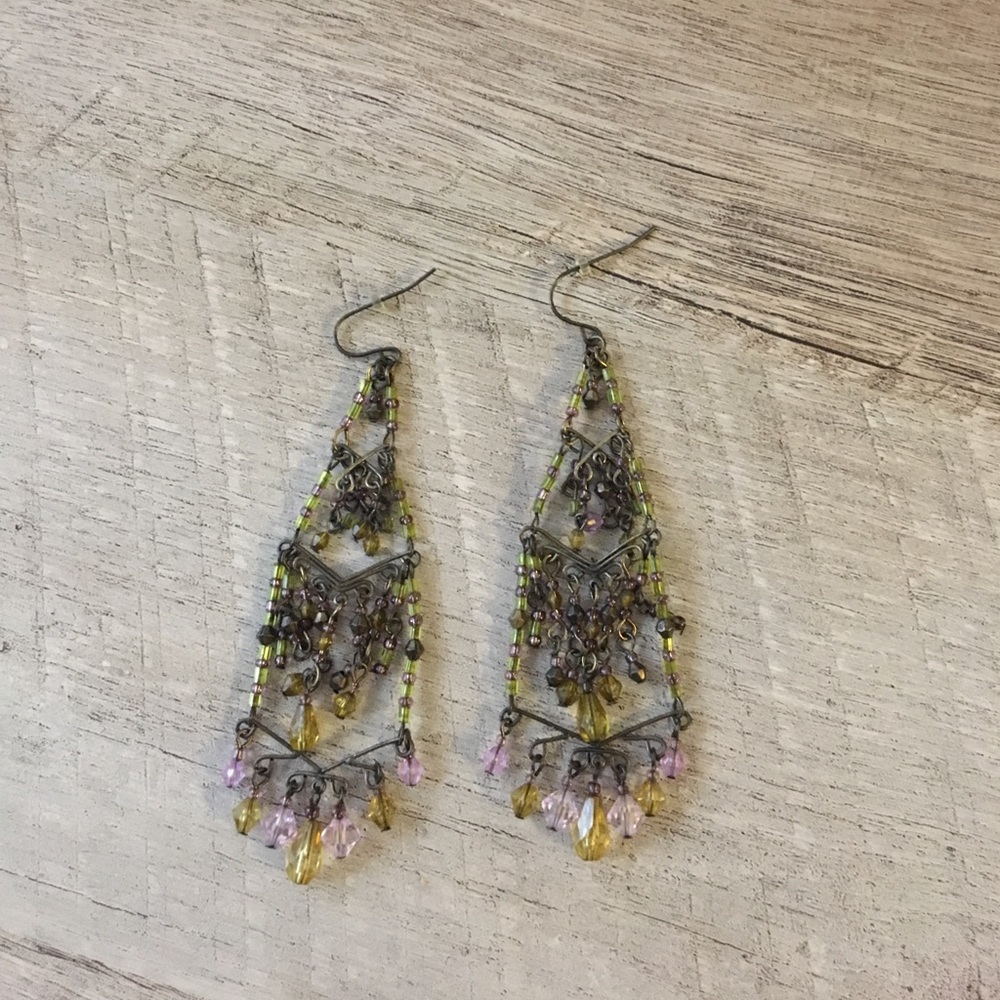 Beaded Statement Earrings