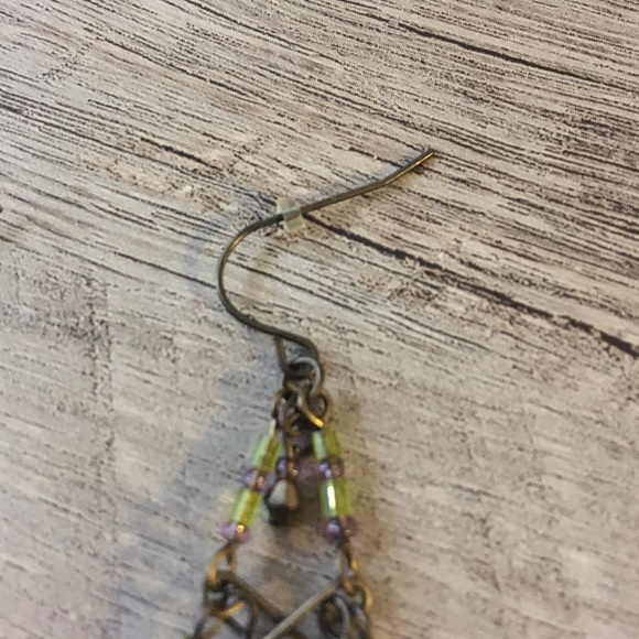 Beaded Statement Earrings - Picture 3 of 3