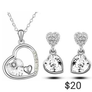Heart Necklace set