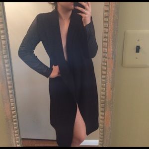 Jennifer Lopez Long black cardigan