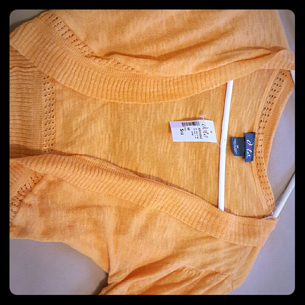 Tangerine camisole shoulder cover