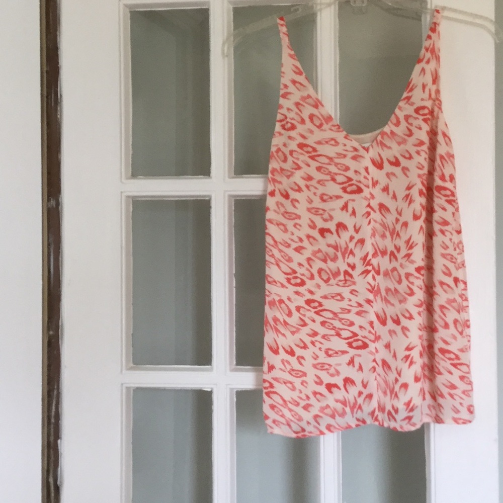 Cabi orange and beige camisole top