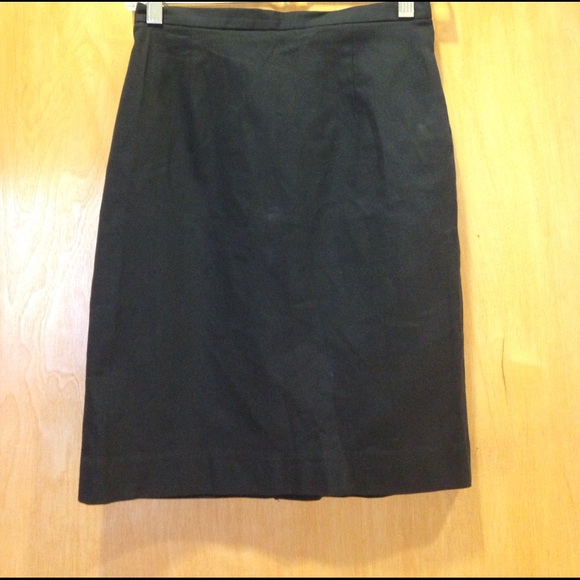 THE LIMITED Cotton Pencil Skirt, Black, Size 4 - Picture 1 of 3