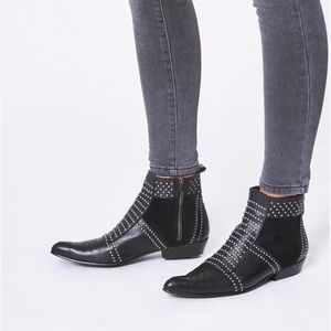 Anine Bing Charlie Boots - Silver Studs