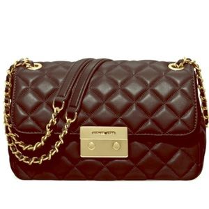 💯% authentic Michael Kors quilted large purse