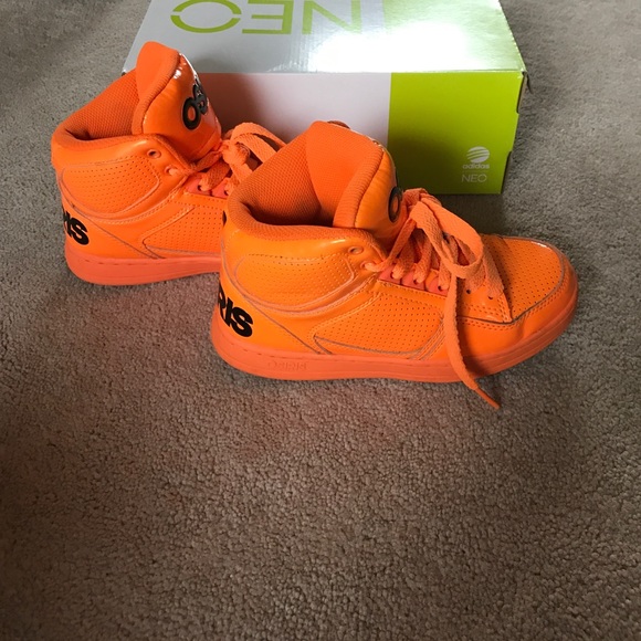 Osiris Shoes - Boys Osiris bright orange high tops Osiris Shoes - Boys Osiris bright orange high tops