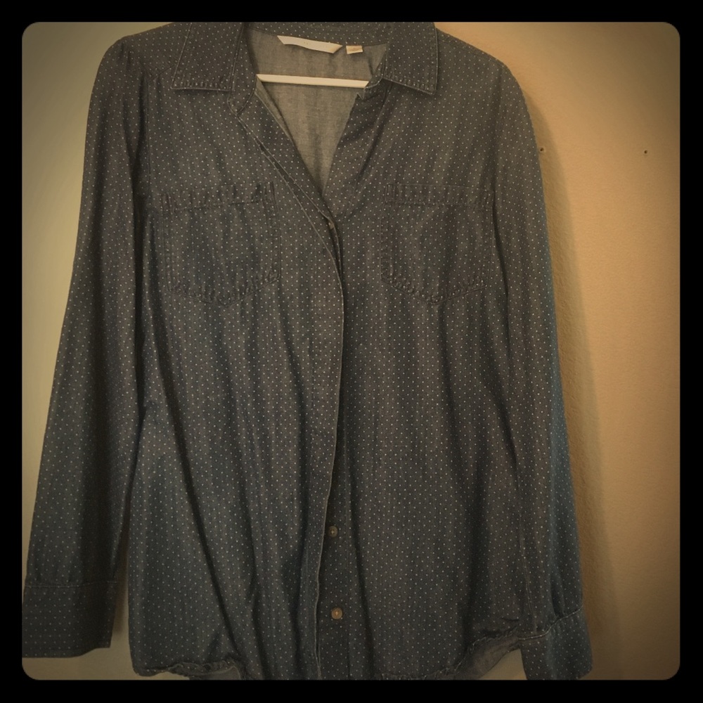Loran Conrad chambray button down shirt