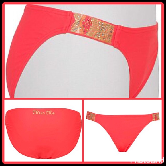 "EMBELLISHED" BANDEAU BIKINI - Picture 3 of 4