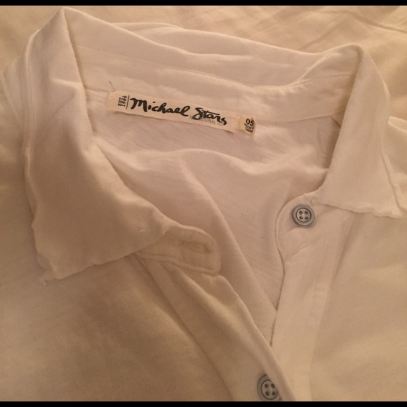 Michael stars t-shirt button down. Like new. - Picture 2 of 3