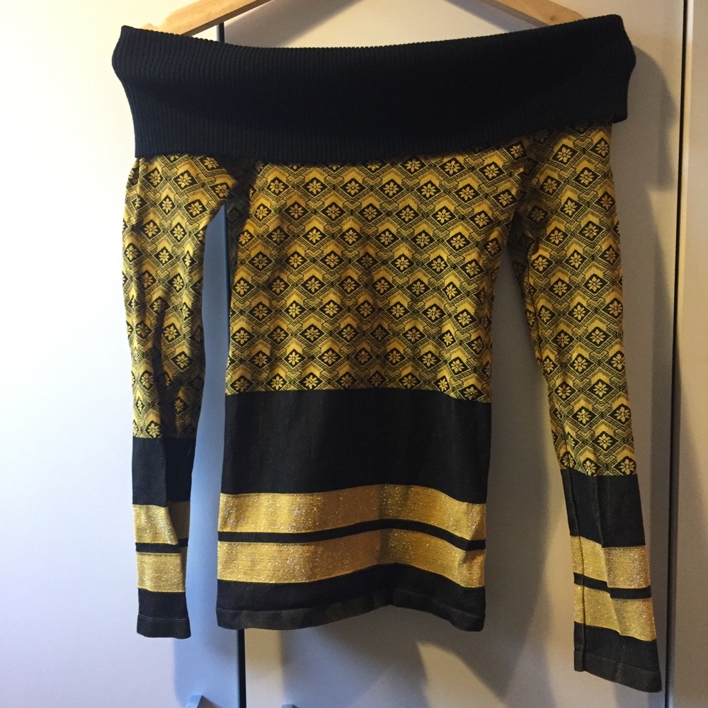 Off the shoulder Bandage blouse