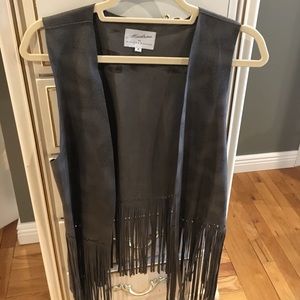 Madison Marcus fringe vest NWOT