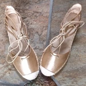 🍃💕NIB Catherine Malandrino Leather Espadrilles