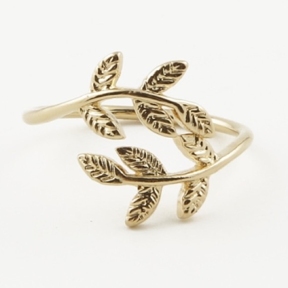 Oh So Fancy Jewelry Gold Leaf Wrap Ring Poshmark