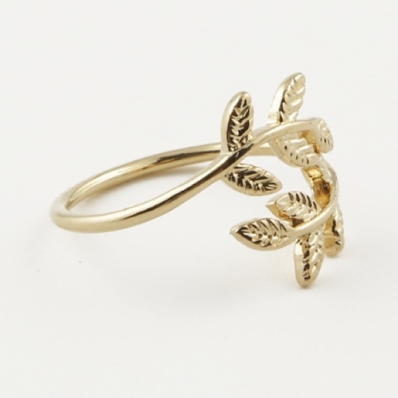 Oh So Fancy Jewelry Gold Leaf Wrap Ring Poshmark