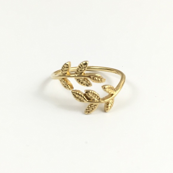 Oh So Fancy Jewelry Gold Leaf Wrap Ring Poshmark