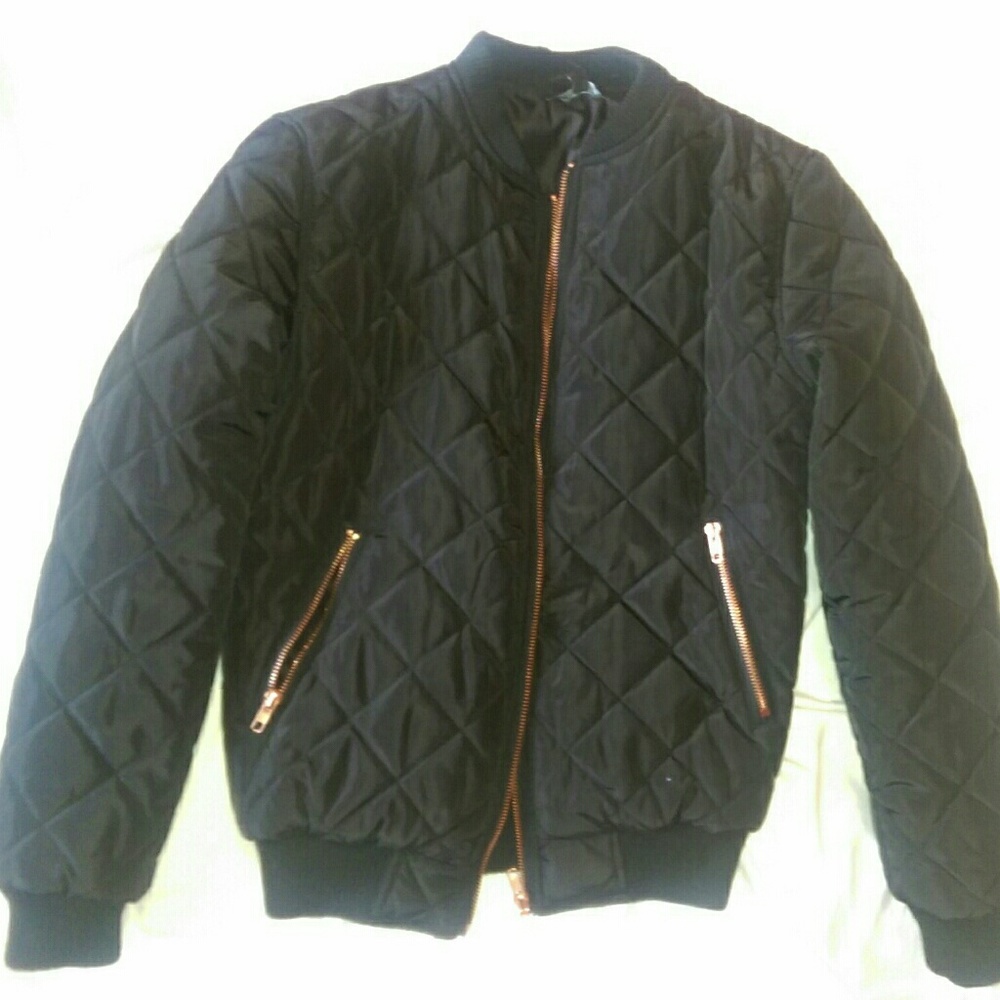 Quilted Bomber Jacket