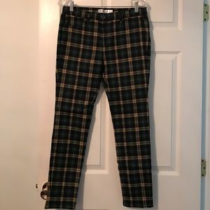 Sunny Girl leggings green plaid XL
