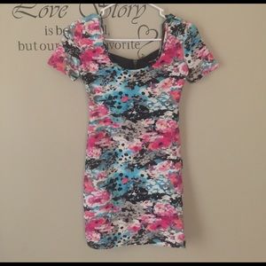 Material girl floral print mini dress