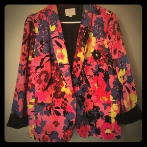 LOFT floral blazer