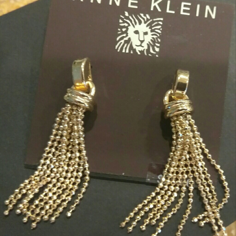 Anne Klein Gold Decorative Earrings