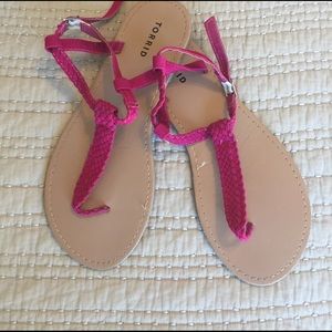 Pink Strappy Sandals