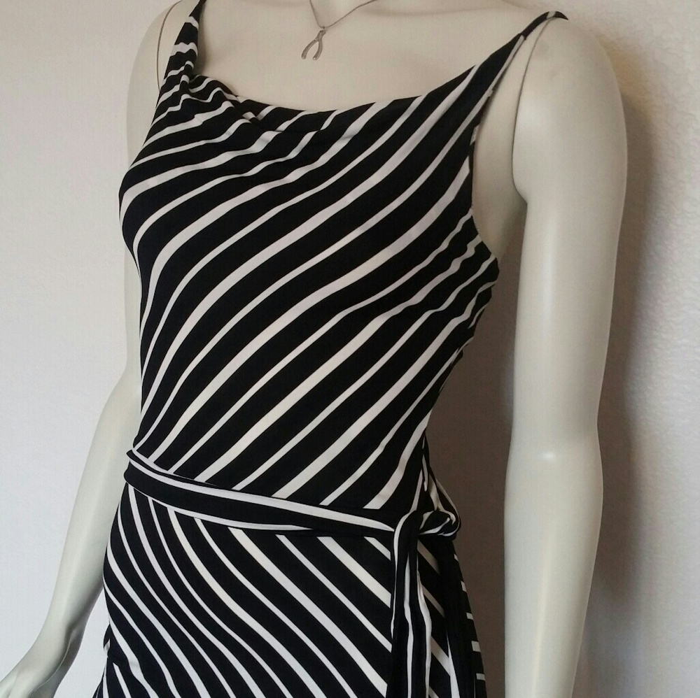 Stylish Black and White Dress