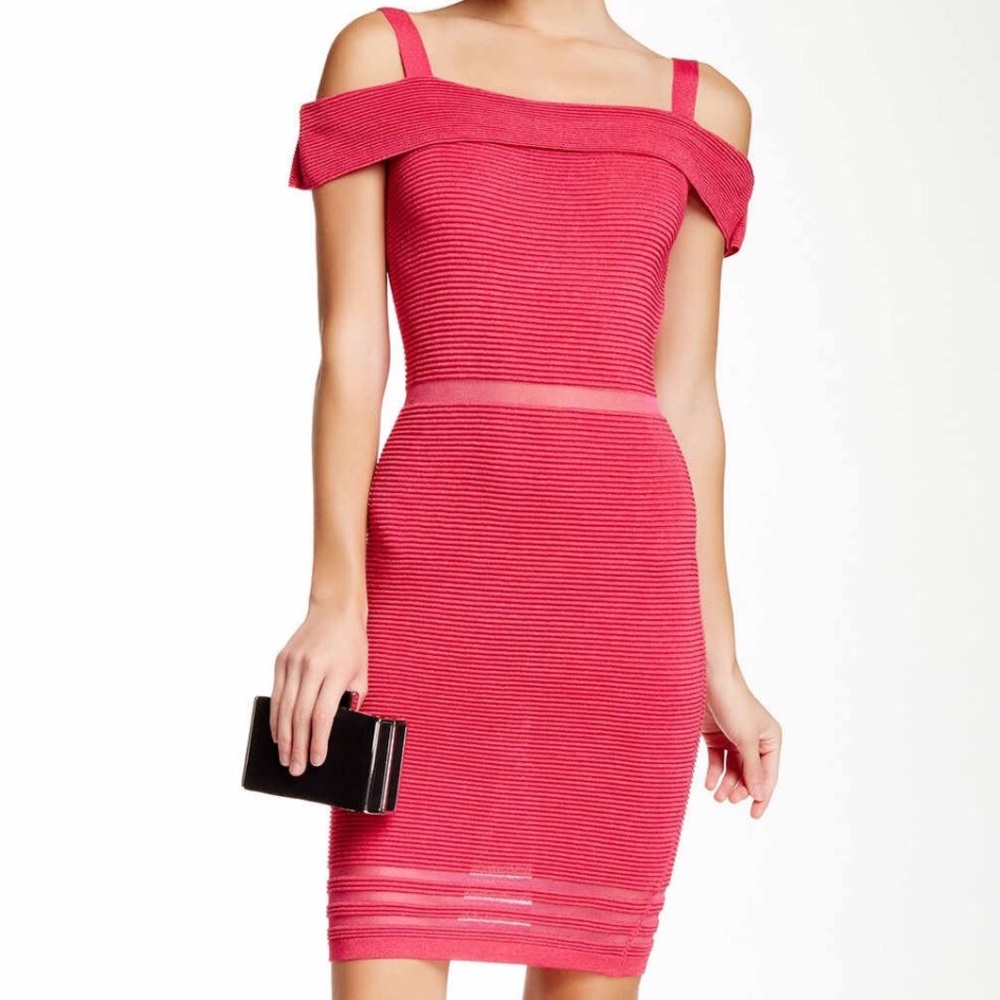 WOW Hot Pink Body-Con dress