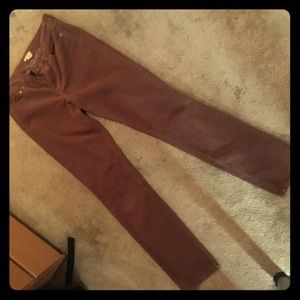 High rise skinny cords