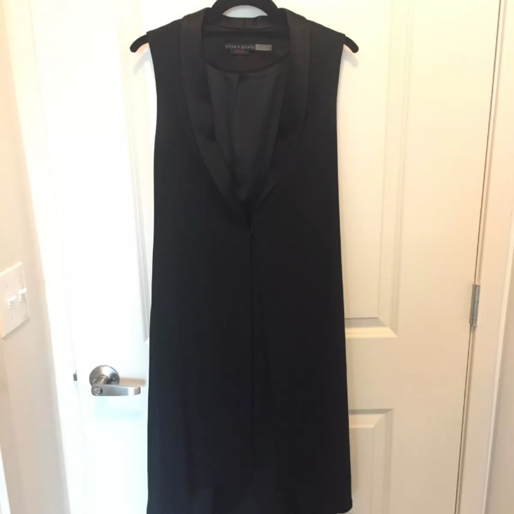 Alice + Olivia Hi-Lo Tuxedo Vest