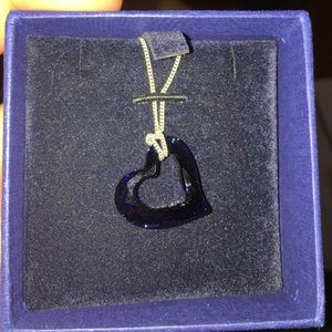 Swarovski Blue heart necklace