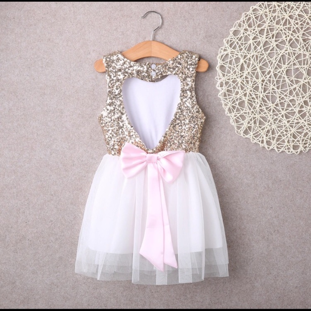 🎀Sequin Heart Hollow Out Dress🎀 LAST ONE LEFT - Picture 5 of 8