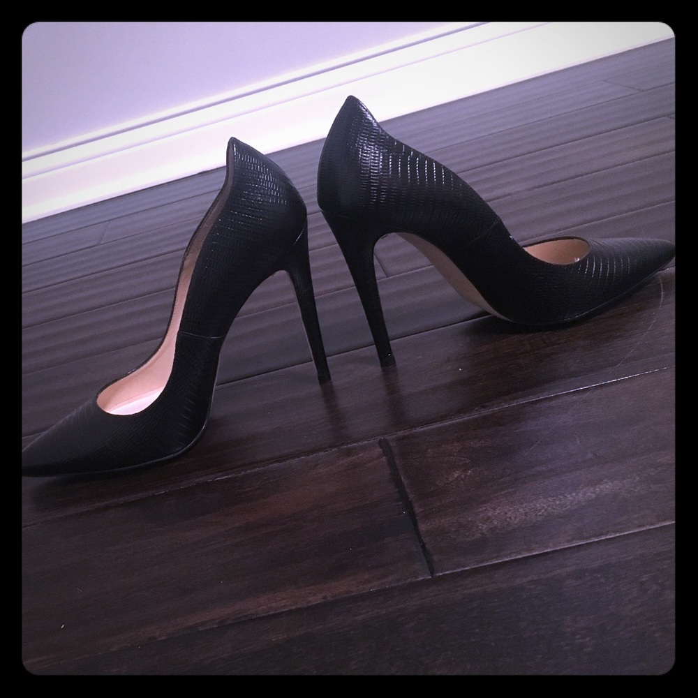 Authentic L.K. Bennett crocodile texture heels!