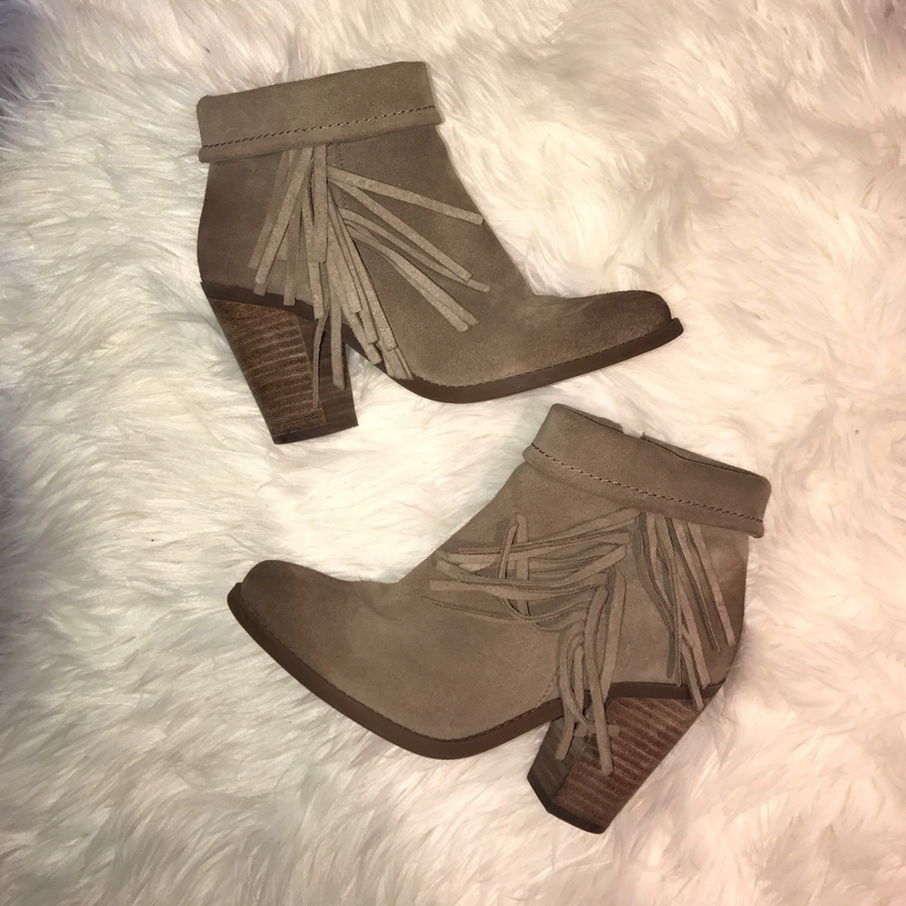 Jessica Simpson fringe bootie