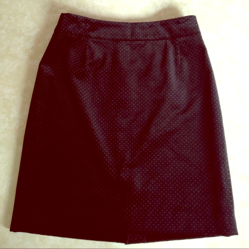 J. Crew Velvet Polka dot Skirt