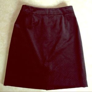 J. Crew Velvet Polka dot Skirt