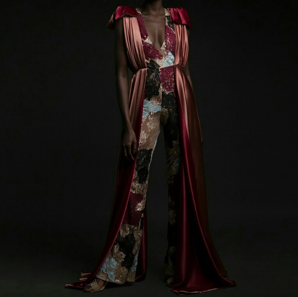 Weiz Dhurm Franklyn  Dresses & Skirts - A cape lace jumpsuit.
