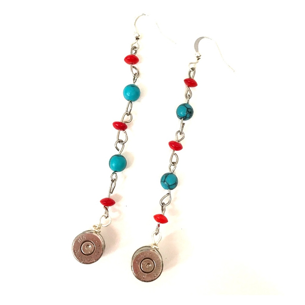 NEW! Handmade Bullet Dangle Earrings