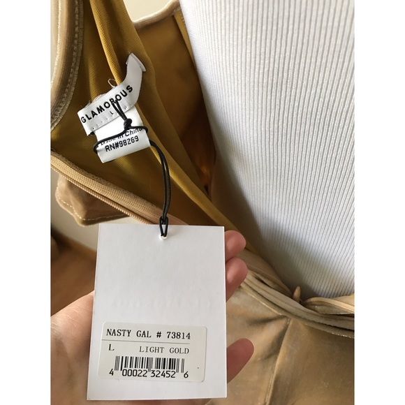 NWT Nastygal Glamorous Velvet Dress - Picture 3 of 4