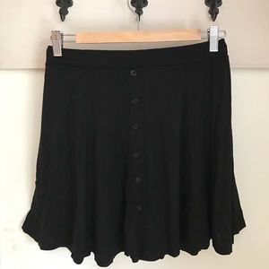 Swingy Black Mini Skirt