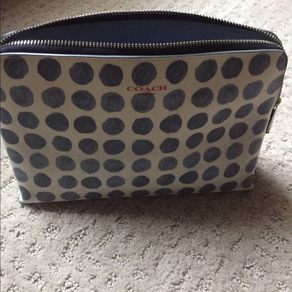 Authentic coach makeup bag