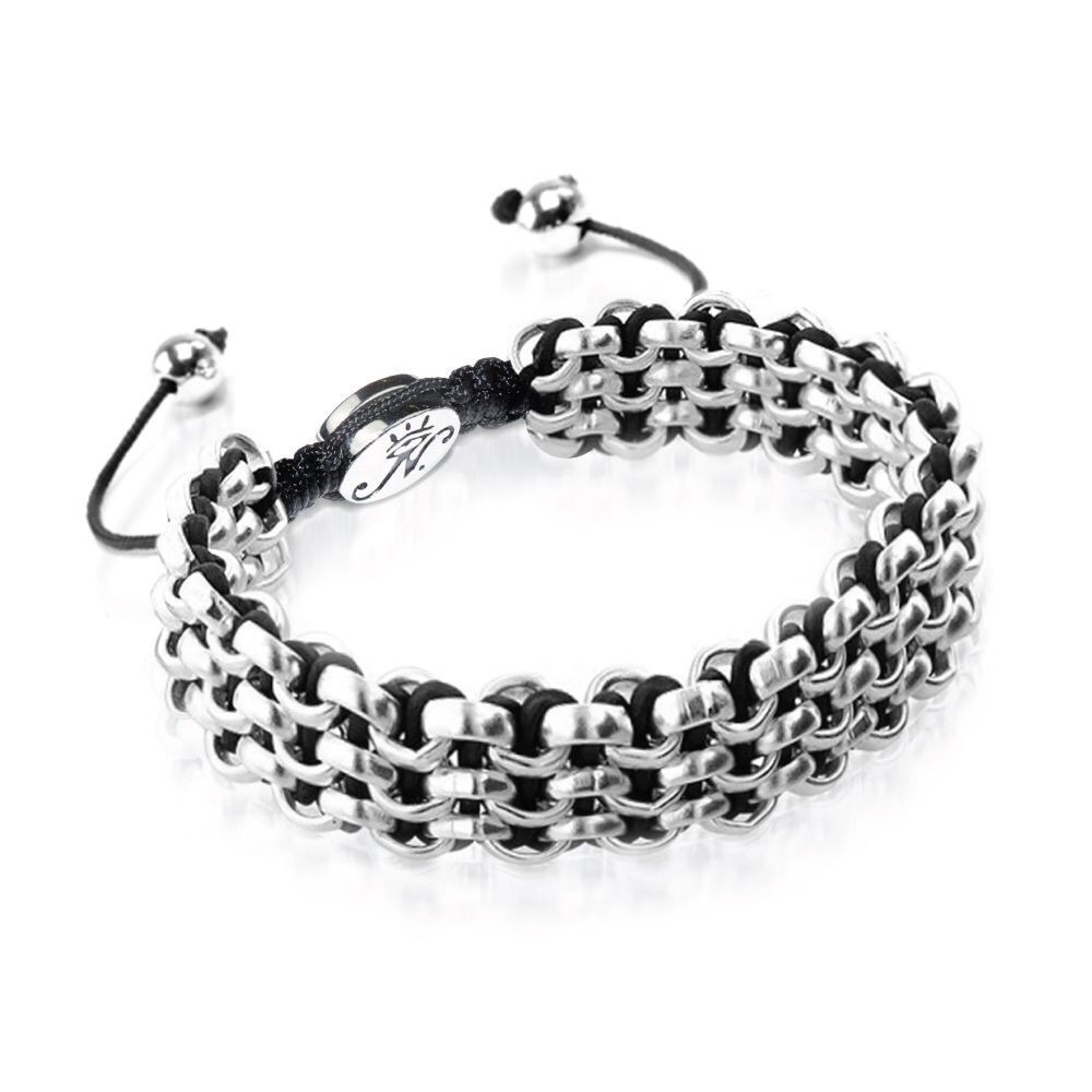 NWT Joseph Nogucci Silver Kismet Links Bracelet