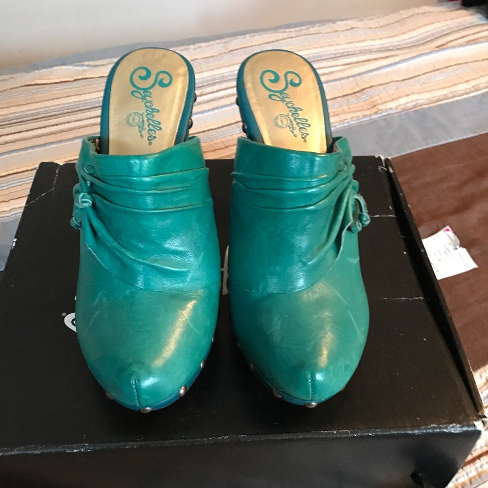 Teal Clogs