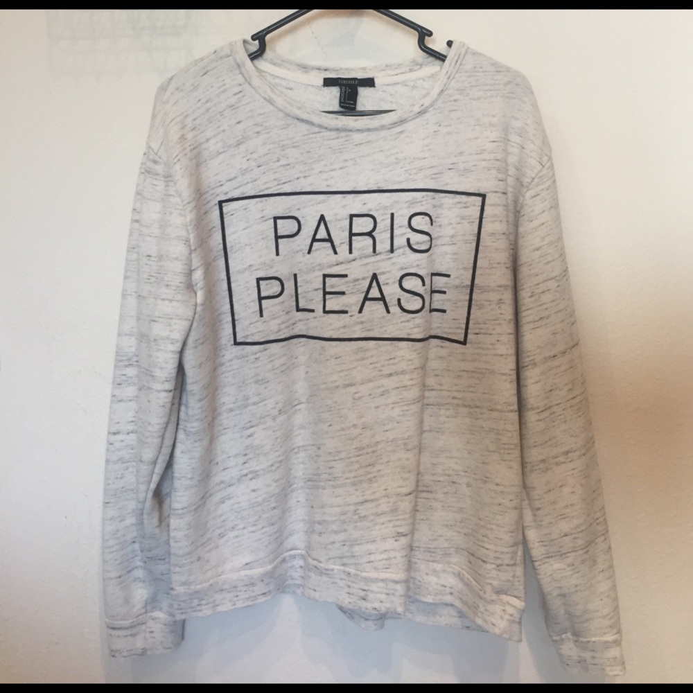 Cream & Black Sweatshirt