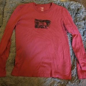North Face Red long sleeve