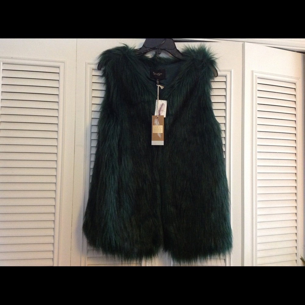 Beautiful Faux fur vest- NWT!!